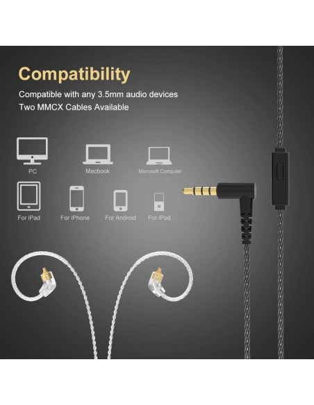 Auriculares in-Ear BASN Metalen con Aislamiento de Ruido