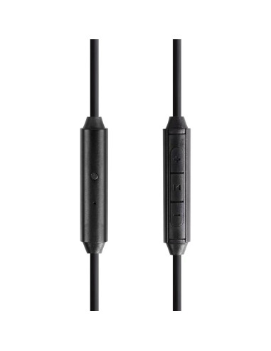 Cable de audio enrollado Fezzlo 1.3m-2.5m con micrófono