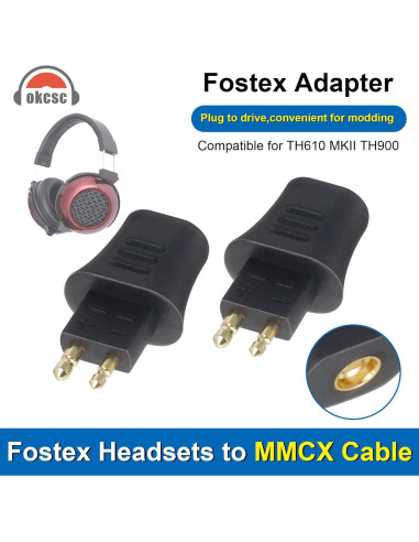 Adaptador FOSTEX macho a hembra MMCX para auriculares HiFi