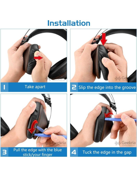 Almohadillas de Reemplazo Geekria para Auriculares Meze 99