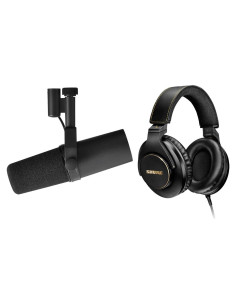 Micrófono Dinámico Shure SM7B para Podcast y Auriculares SRH840A