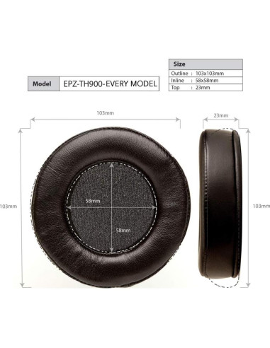 Almohadillas Dekoni Audio Velour Elite para Auriculares Fostex TH900