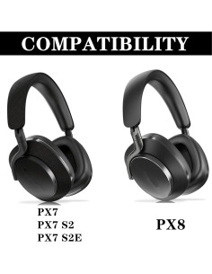 Almohadillas de Repuesto YunYiYi para Auriculares Bowers & Wilkins PX7 S2/PX8 - Negro 2