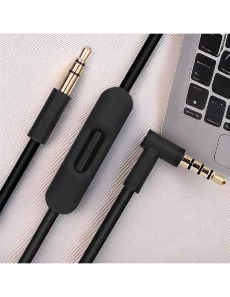 Cable de audio 3.5mm para auriculares Beats - Negro