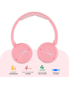 Auriculares Bluetooth Altec Lansing MZX250 Niños Rosa 10h 2