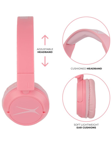 Auriculares Bluetooth Altec Lansing MZX250 Niños Rosa 10h