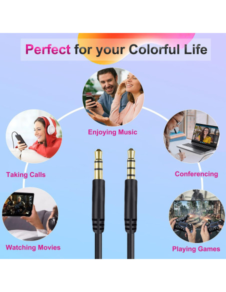 Cable de audio 3.5mm Callez para auriculares Beats y Sony Cable de audio 3.5mm Callez para auriculares Beats y Sony