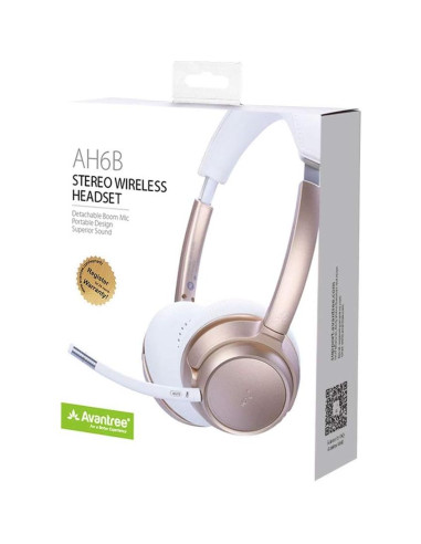 Auriculares Bluetooth Avantree AH6B On Ear con micrófono, 22h