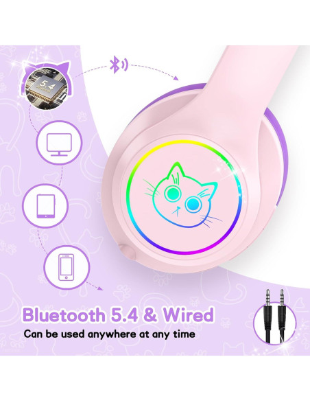 Auriculares Inalámbricos LOBKIN para Niños Bluetooth 5.4 35H