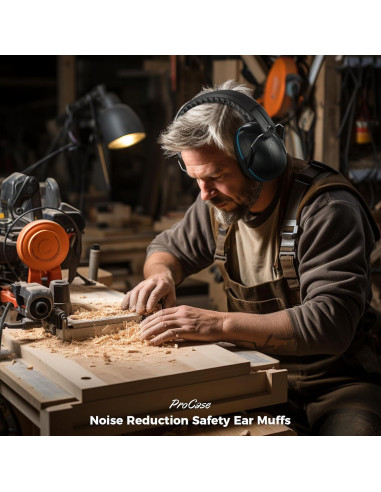 Auriculares ProCase de Reducción de Ruido NRR 28dB Azul