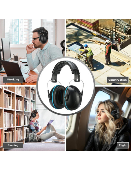 Auriculares ProCase de Reducción de Ruido NRR 28dB Azul