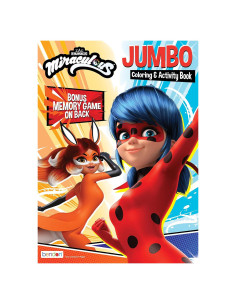 Libro para Colorear Jumbo Miraculous Ladybug 64 Páginas
