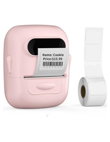 Impresora de Etiquetas Térmica PRIMAKNTER P50 Rosa Bluetooth