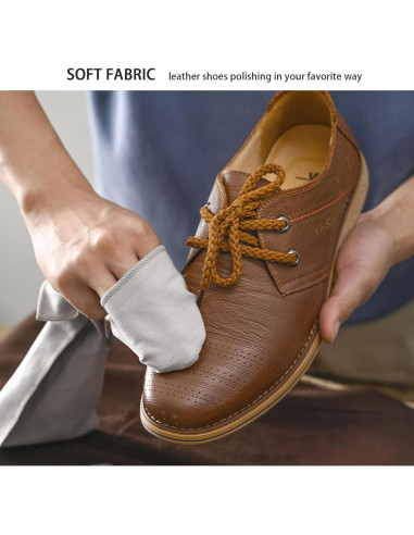 Paño Profesional para Abrillantar Zapatos Sansent 49x13cm