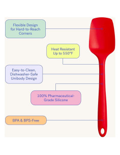 Espátula Cuchara de Silicona GIR 27.94 cm Resistente al Calor 2
