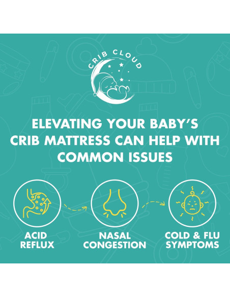 Cojín Inflable Crib Cloud para Reflujo Bebés 66x17.8cm