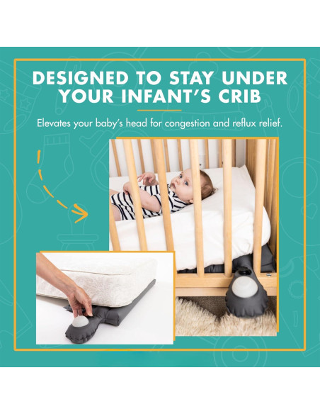 Cojín Inflable Crib Cloud para Reflujo Bebés 66x17.8cm