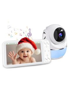 Monitor de Bebé Buradin HC-IH01 1080P 5" con Audio y Visión Nocturna