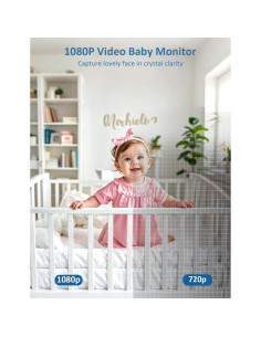 Monitor de Bebé Buradin HC-IH01 1080P 5" con Audio y Visión Nocturna 2