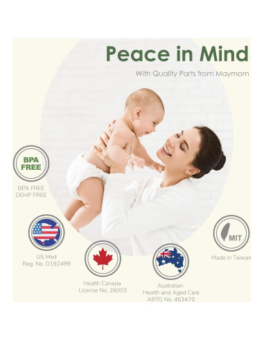 Protector de Pezón Maymom 10 mm 2 Piezas Compatible Medela