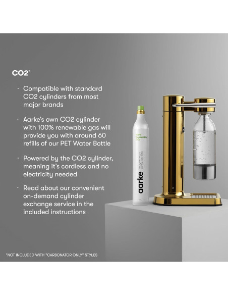 Aarke Carbonator 3 - Máquina de agua con gas 800ml Oro Aarke Carbonator 3 - Máquina de agua con gas 800ml Oro