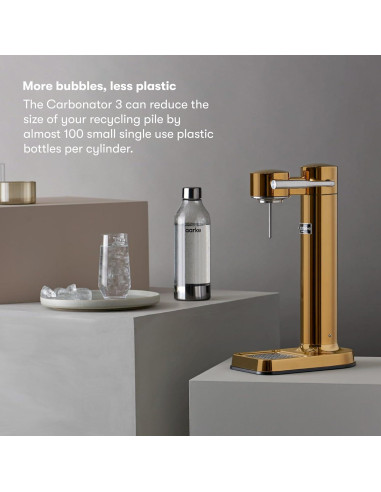 Aarke Carbonator 3 - Máquina de agua con gas 800ml Oro