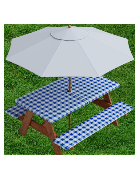 Cubierta de Mantel Ajustada Sorfey 76.2x243.8 cm Azul