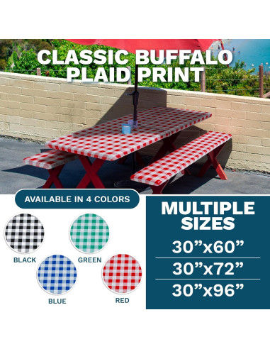 Cubierta de Mantel Ajustada Sorfey 76.2x243.8 cm Azul