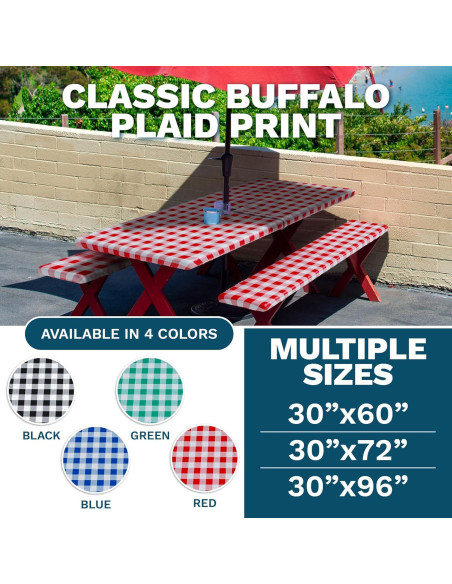 Cubierta de Mantel Ajustada Sorfey 76.2x243.8 cm Azul