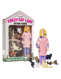 Figura de Acción Dama de los Gatos Locos Archie McPhee 20.3 cm