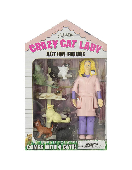 Figura de Acción Dama de los Gatos Locos Archie McPhee 20.3 cm