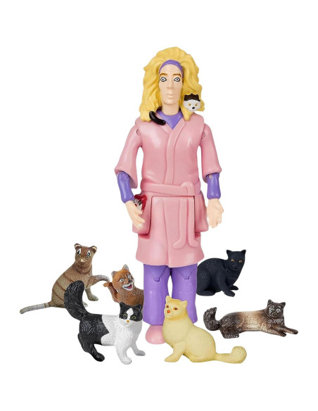 Figura de Acción Dama de los Gatos Locos Archie McPhee 20.3 cm