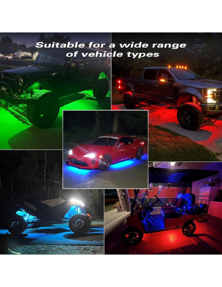 Luces LED RGB Underglow LD DARKEAGLE 16 Pods 12V Impermeables