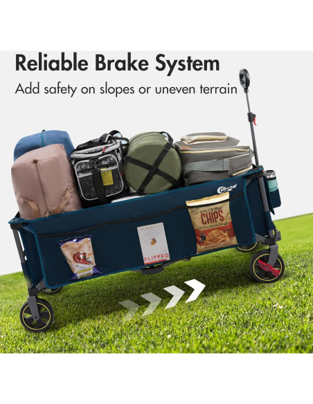 Carro Plegable Portal 51.2" Multi Azul 350 LBS Resistente