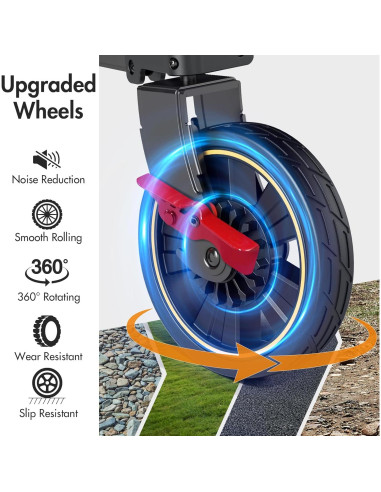 Carro Plegable Portal 51.2" Multi Azul 350 LBS Resistente