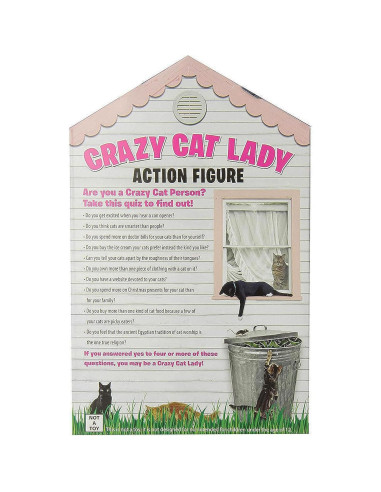 Figura de Acción Dama de los Gatos Locos Archie McPhee 20.3 cm