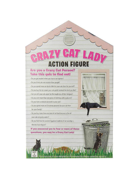 Figura de Acción Dama de los Gatos Locos Archie McPhee 20.3 cm