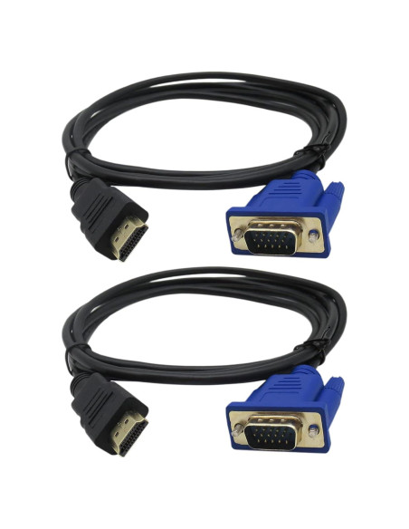 Adaptador HDMI a VGA BGEHHCY 1080P - Paquete de 2 unidades