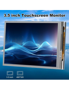 Monitor Táctil ASHATA 3.5" LCD 480x320 para Raspberry Pi 2