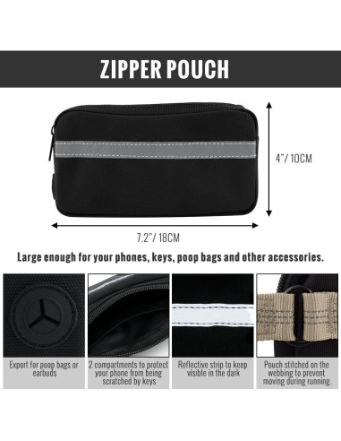 Correa Retráctil Bungee Plutus para Perros Medianos y Grandes