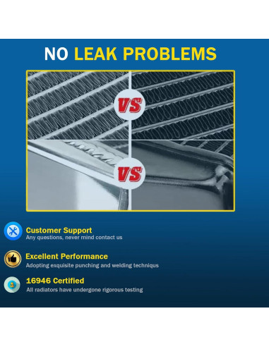 Radiador de Aluminio EGINCOOLER 3 Filas para Toyota 4Runner