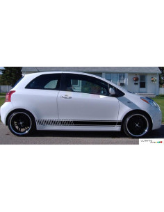 Calcomanías Vinilo Rayas Laterales Bubbles Designs Toyota Yaris 2