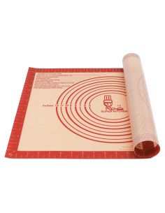 Alfombrilla de Silicona Antiadherente 61x40.6 cm Rojo Folksy