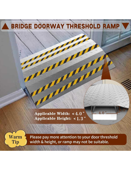 Rampa de Umbral de Puerta Yeezoo 70cm Carga 363kg