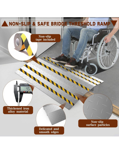 Rampa de Umbral de Puerta Yeezoo 70cm Carga 363kg