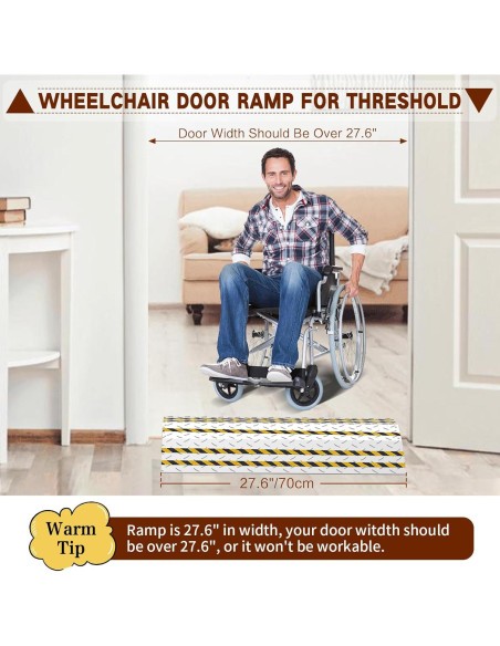 Rampa de Umbral de Puerta Yeezoo 70cm Carga 363kg