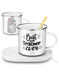 Juego de Regalo para Maestros Taza Cerámica 340ml Calentador