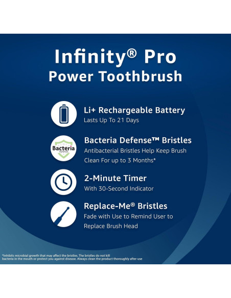 Cepillo de dientes recargable Amazon Basics Infinity Pro Power