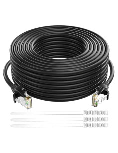 Cable Ethernet Cat 6 Adoreen 45.72m Negro RJ45 Flexible
