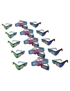 Gafas de Difracción de Fuegos Artificiales - 20 Piezas